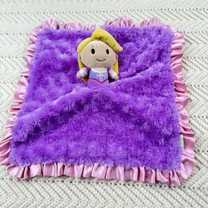 Tangled Rapunzel 14" Lovey Security Blanket Purple Hallmark Itty Bitty Baby Toy